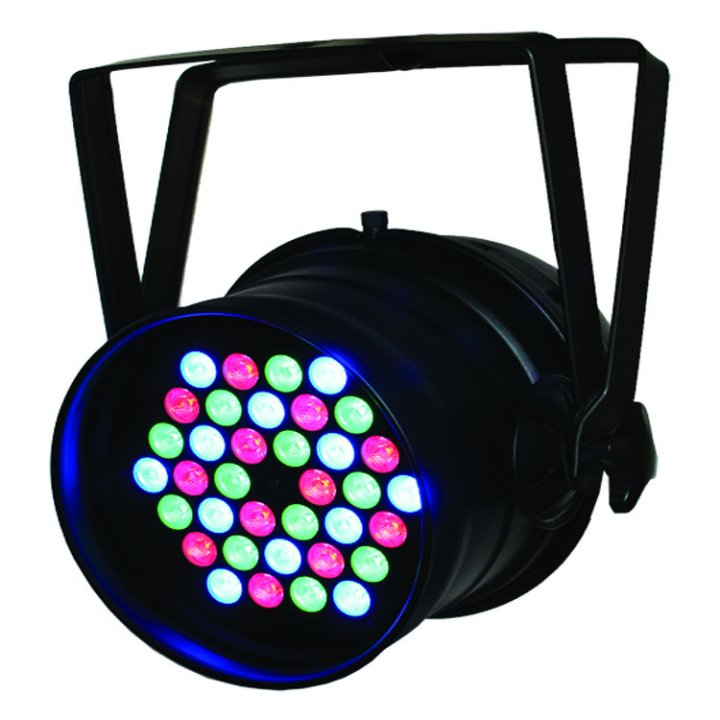 ROCKLITE LED 36x3-Watt RGB Par 64 Can